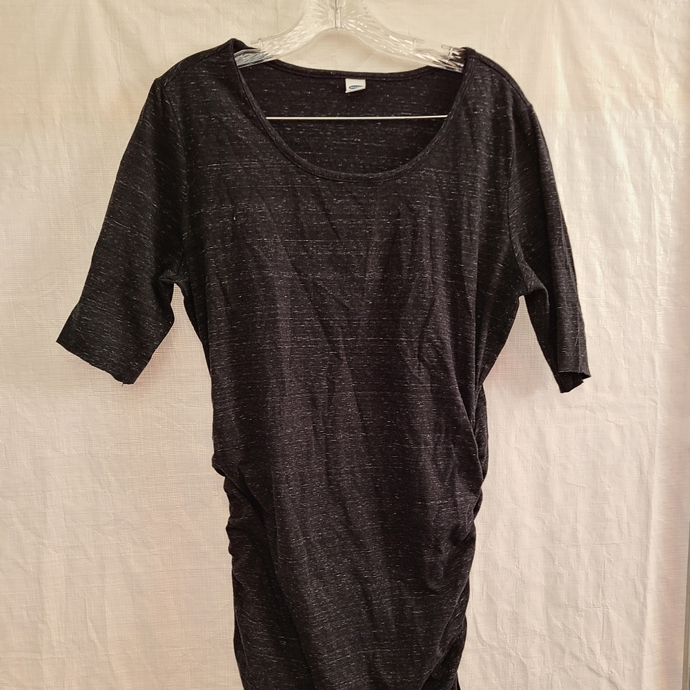 Women's Old Navy Side Rouched Bodycon Black Dress